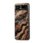 Wooden Texture Samsung Z Flip Glass Case