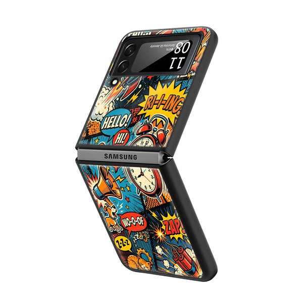 Zap Zone Samsung Z Flip Glass Case