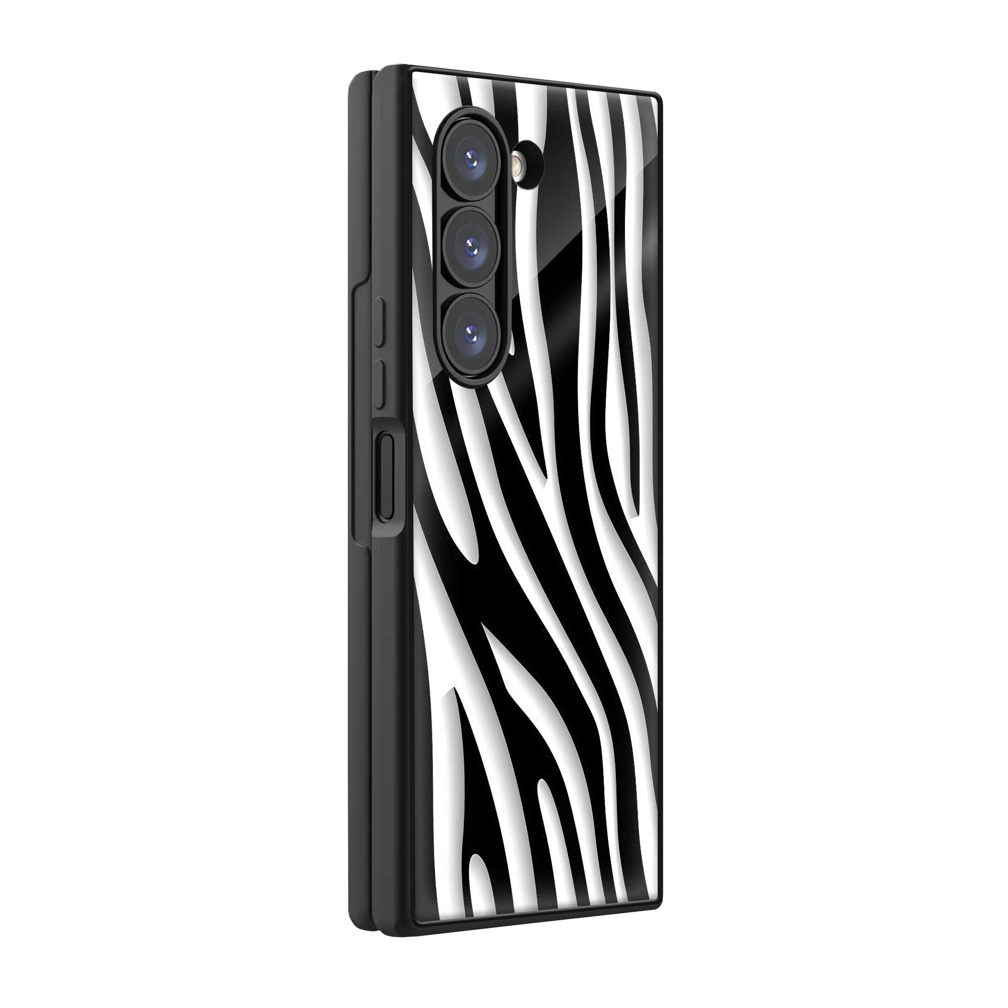 Zebra Flow Samsung Z Fold Glass Case Main image