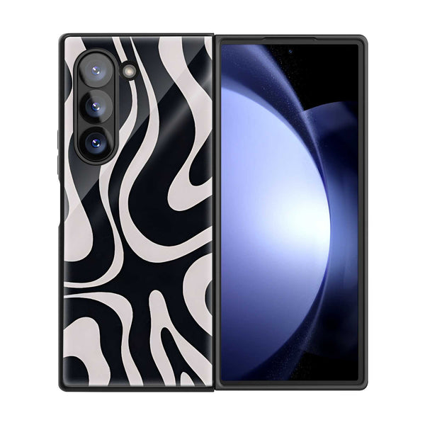 Zebra Luxe Samsung Z Fold Glass Case