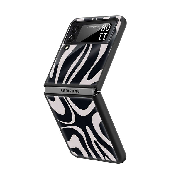 Zebra Luxe Samsung Z Flip Glass Case