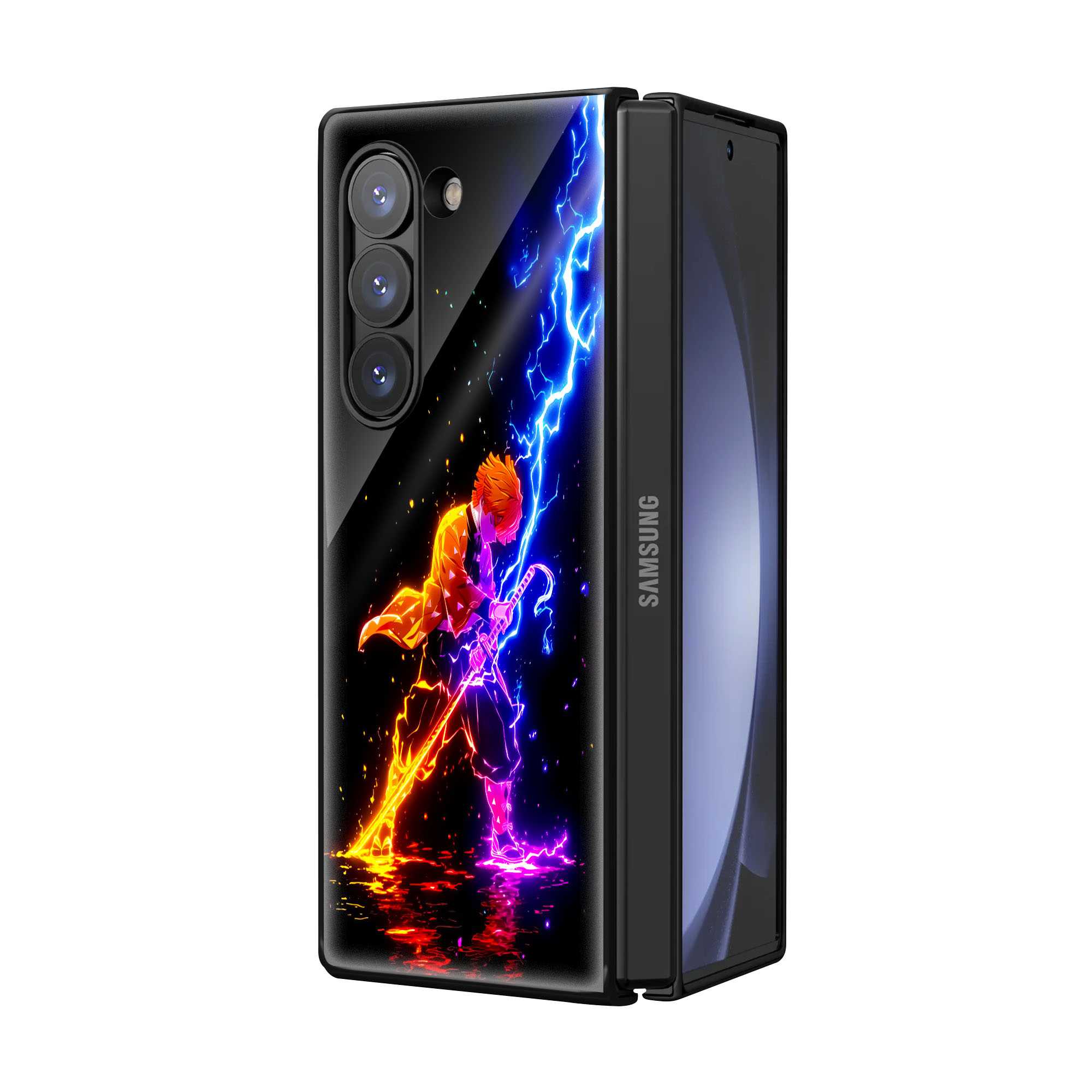 Zenitsu Agatsuma Samsung Z Fold Glass Case