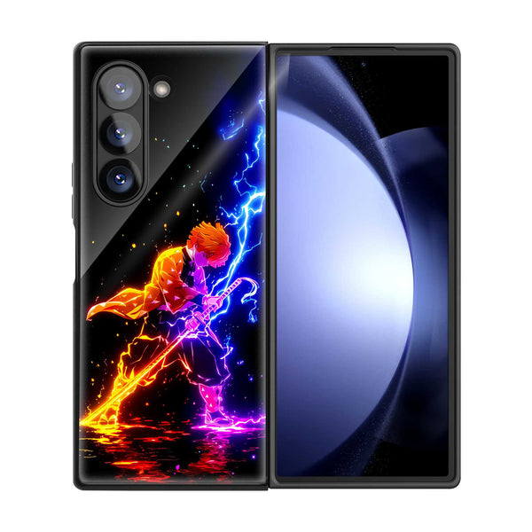 Zenitsu Agatsuma Samsung Z Fold Glass Case