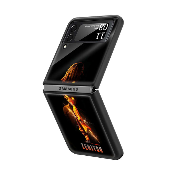 Zenitsu Thunder Samsung Z Flip Glass Case
