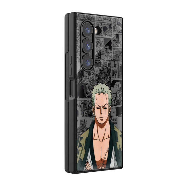 Zoro Manga Samsung Z Fold Glass Case