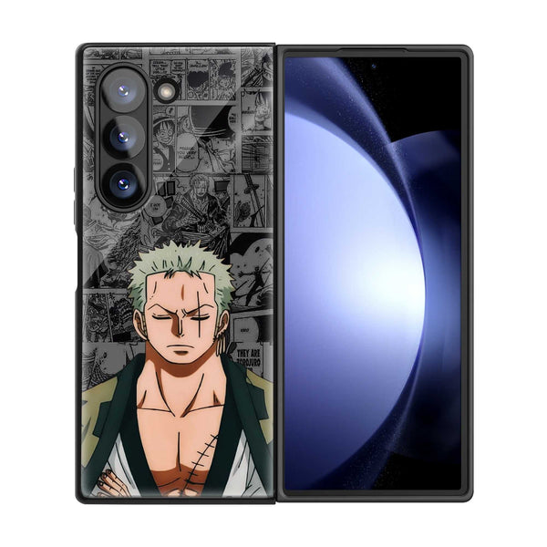 Zoro Manga Samsung Z Fold Glass Case