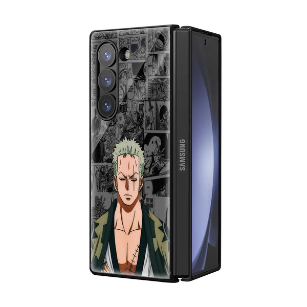 Zoro Manga Samsung Z Fold Glass Case