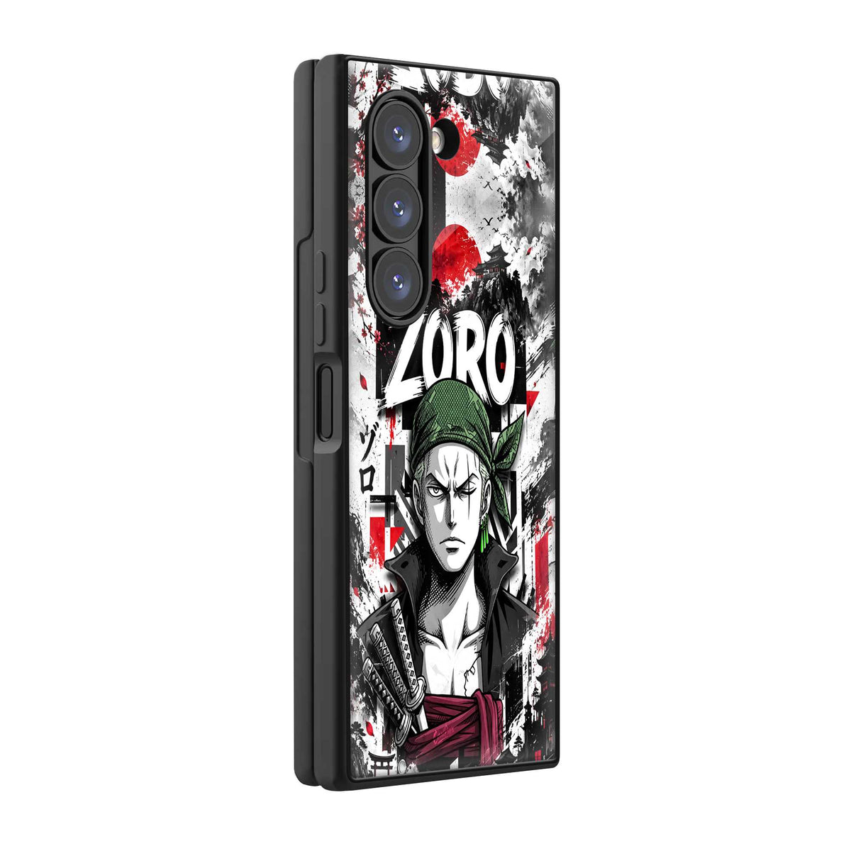 Zoro The Swordsman Samsung Z Fold Glass Case