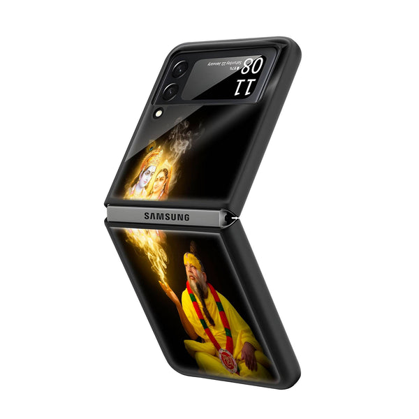 Pream Bhakti Samsung Z Flip Glass Case image 1