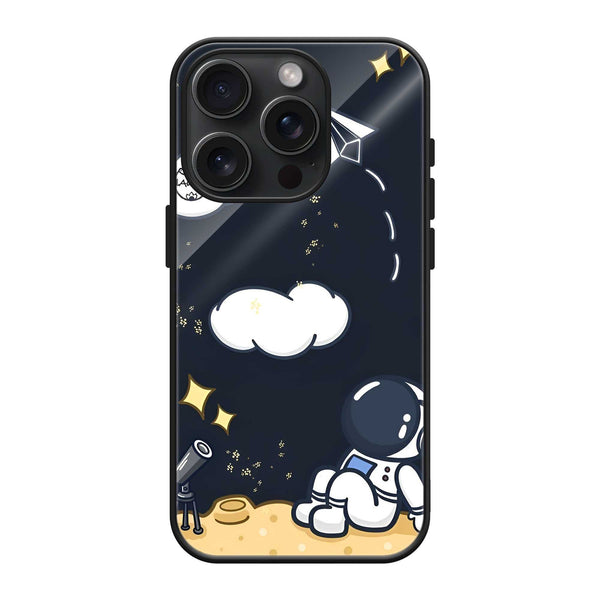 Cute Astronaut Glass Case image 0