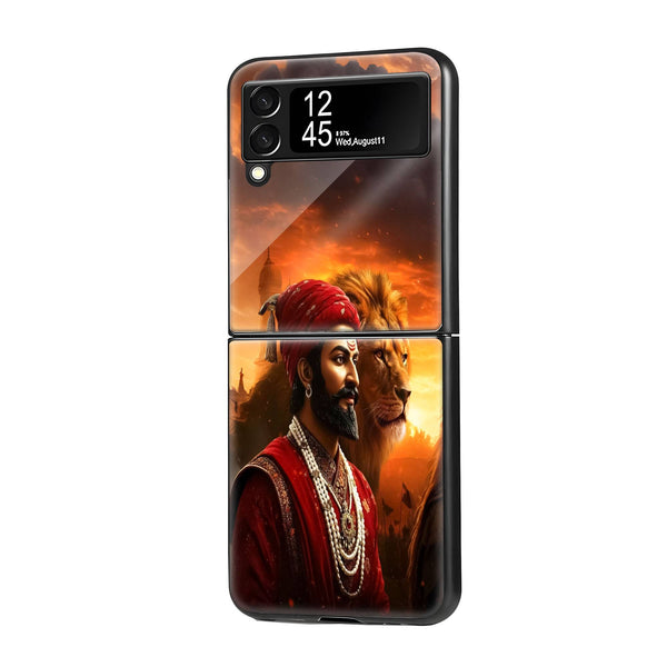 Cinematic Maratha Samsung Z Flip Glass Case image 0