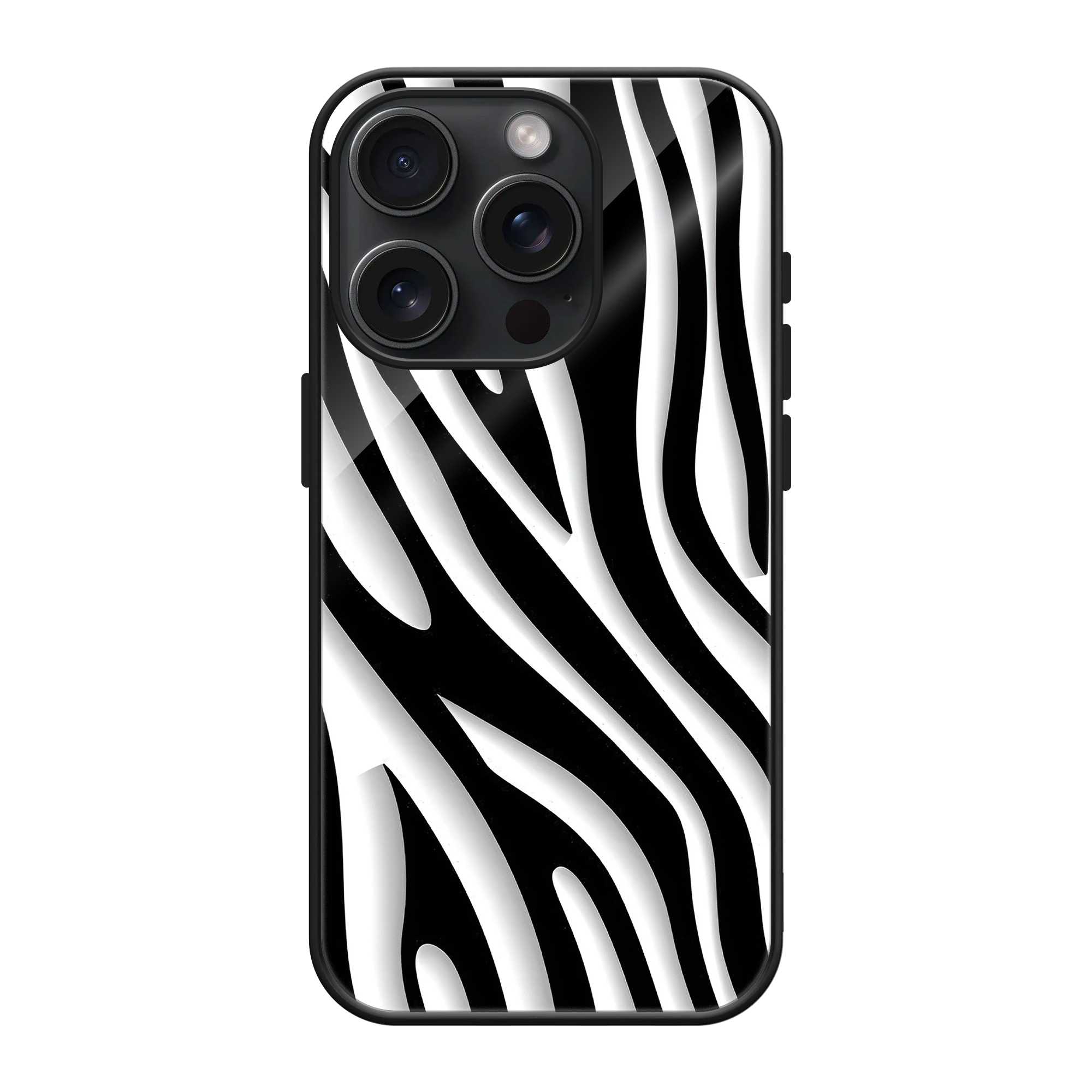 Zebra Flow Glass Case image 0 Main image