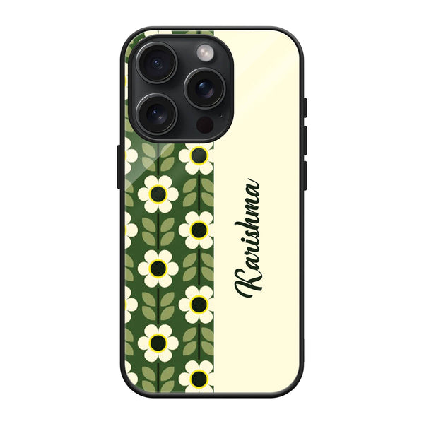 Daisy Lines Glass Name Case image 0