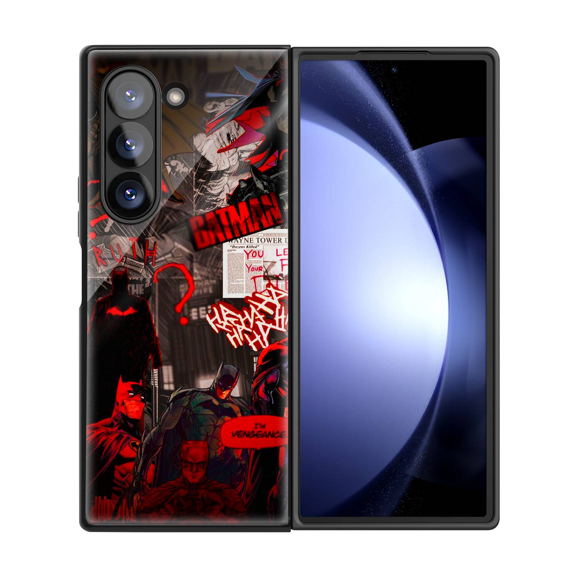 Batman Artwork Samsung Z Fold Glass Case image 2