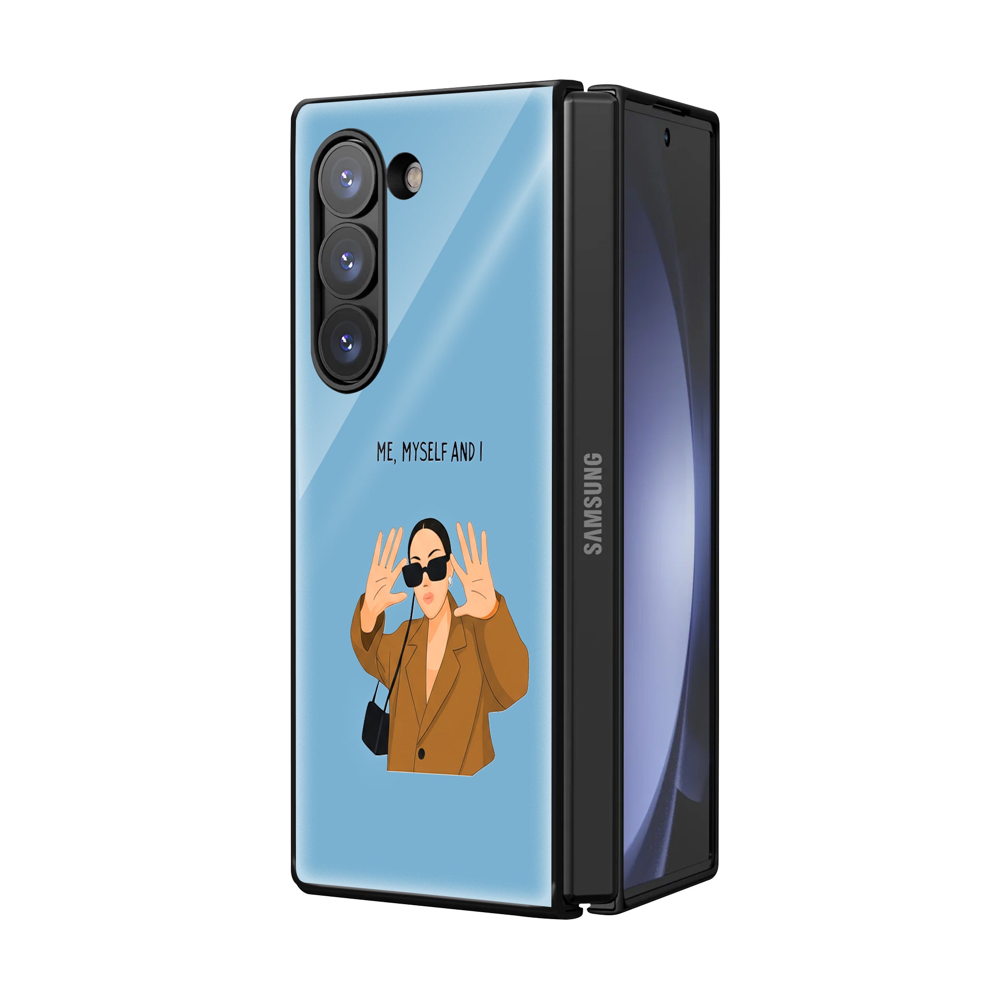 Myself Samsung Z Fold Glass Case Secondary image