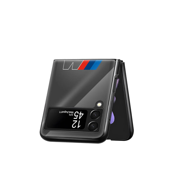 BMW Bike Samsung Z Flip Glass Case image 2