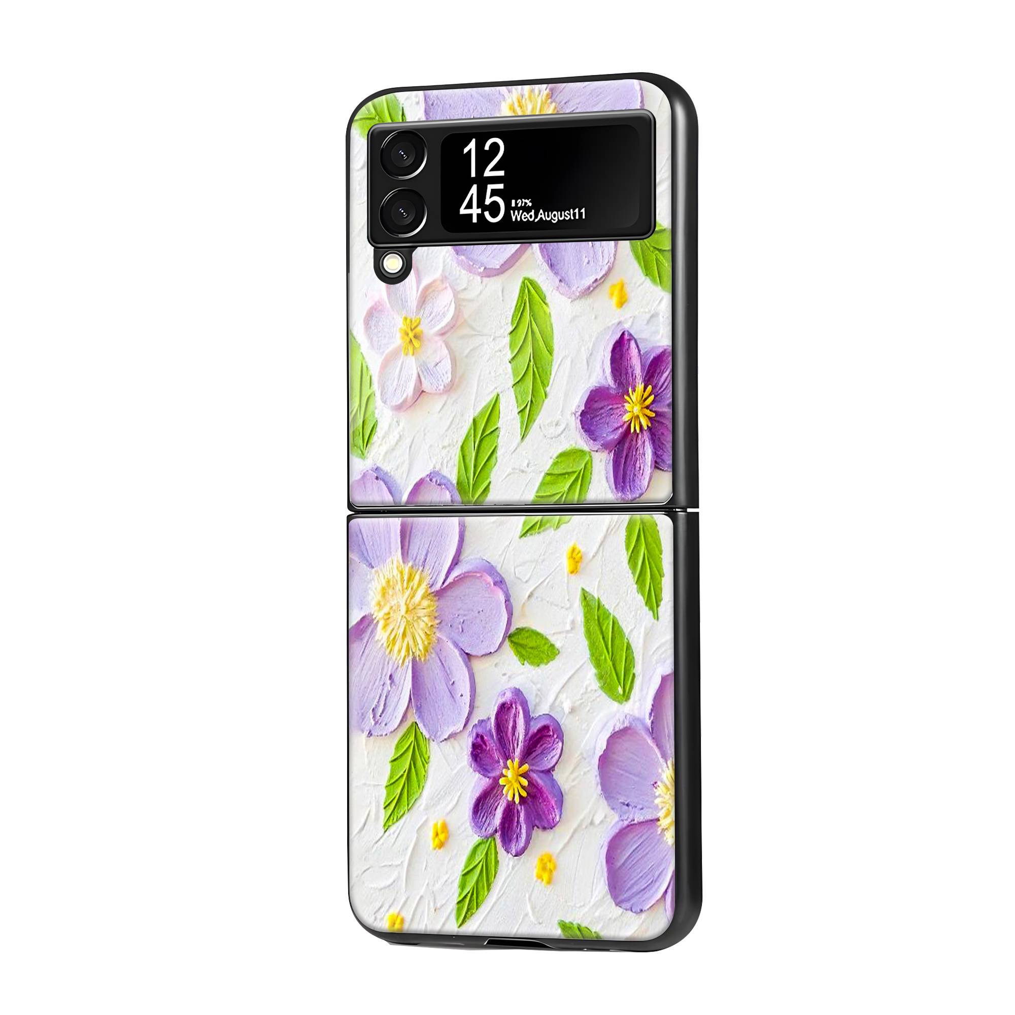 Sculpted Petals Samsung Z Flip Glass Case image 0