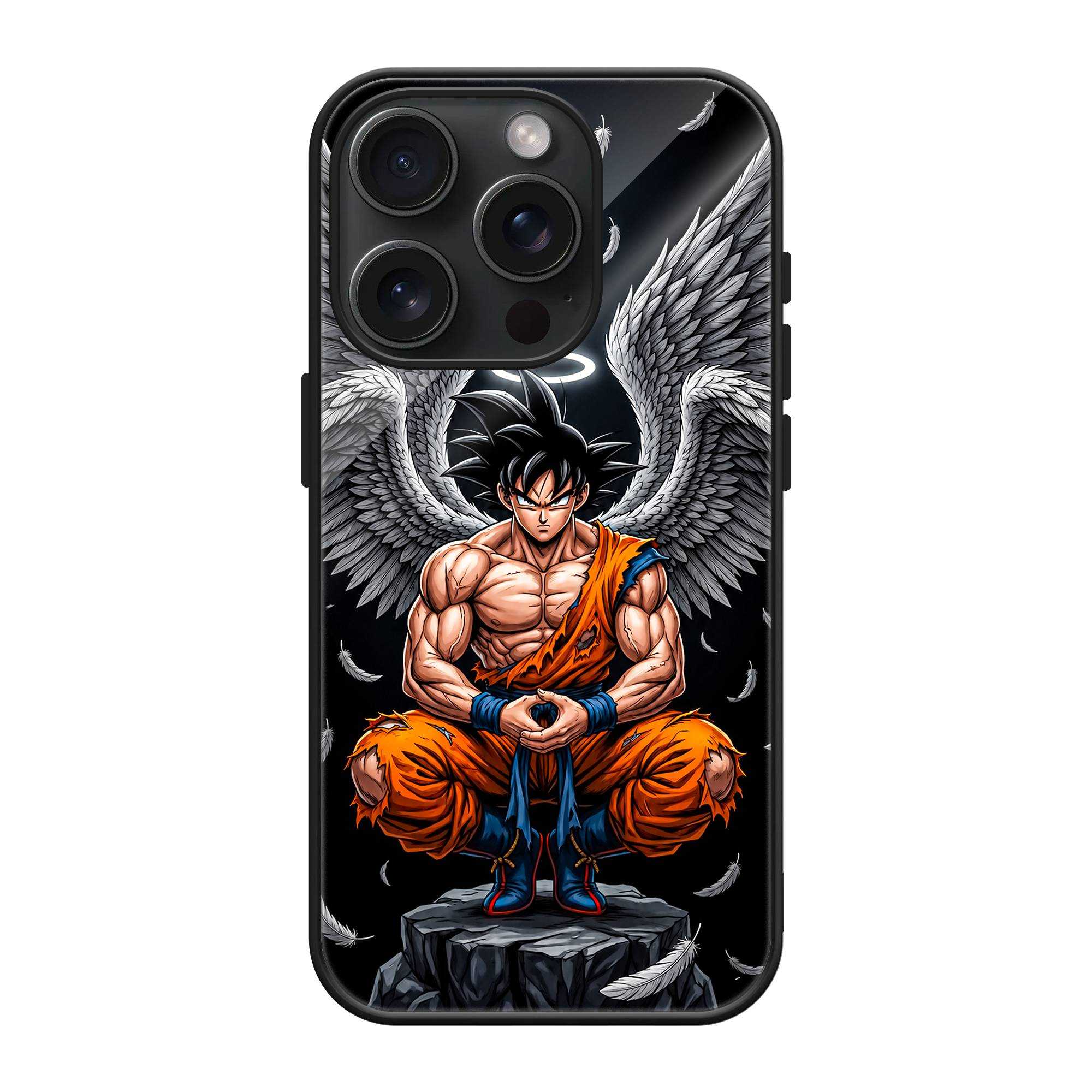 Angel Goku Glass Case image 0