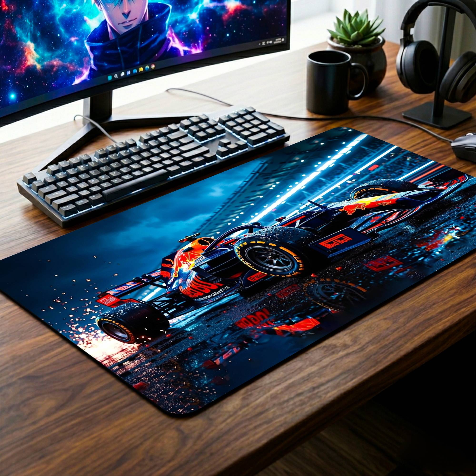 Racing Car Desk Mat - 14 x 23 Inch image