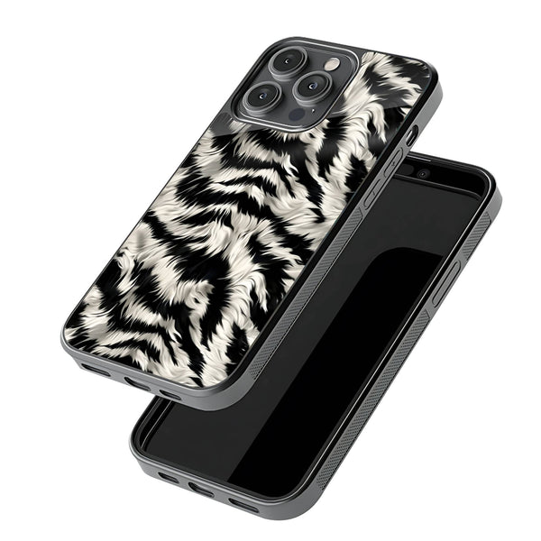 Zebra Fur Glass Case image 2