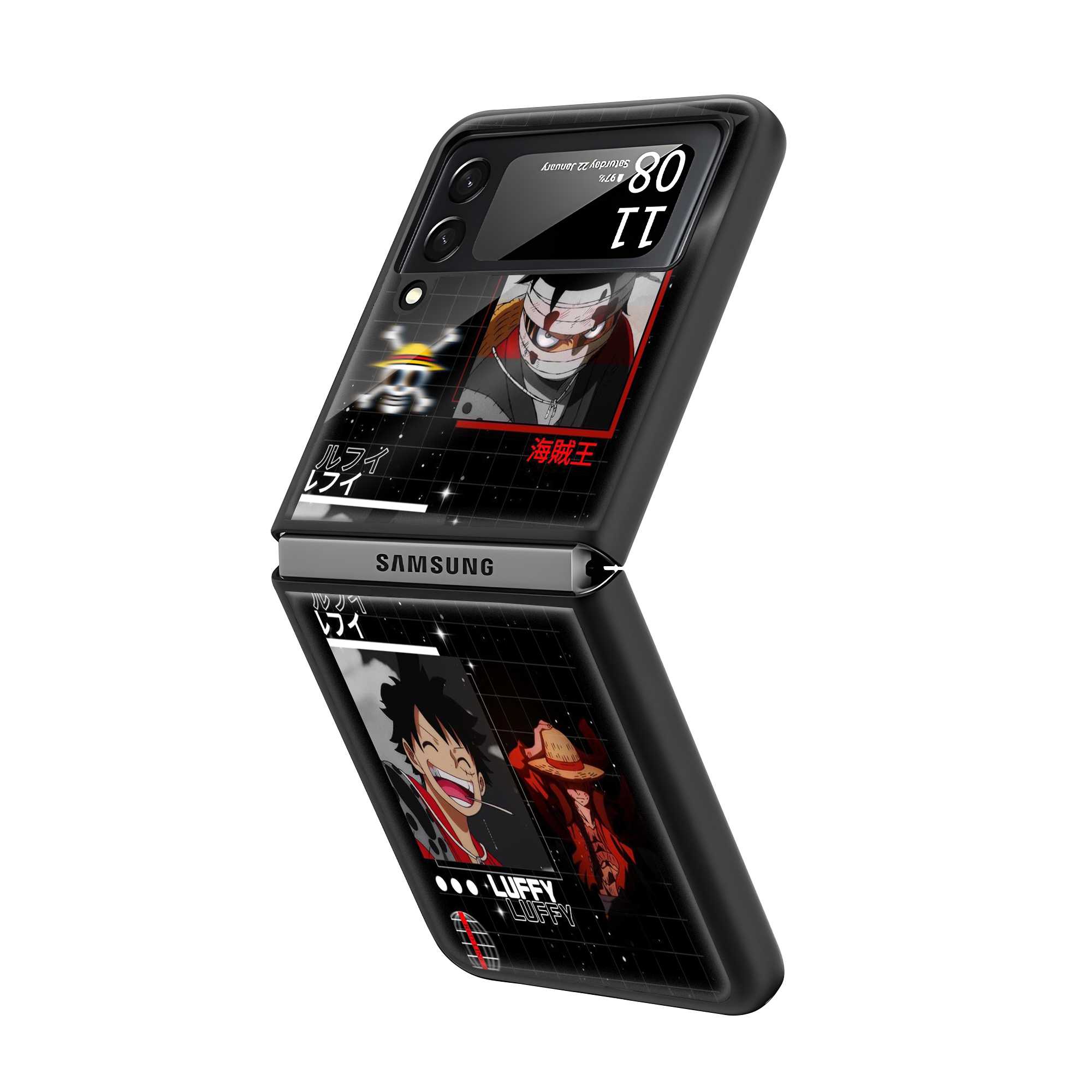 Luffy Samsung Z Flip Glass Case Secondary image