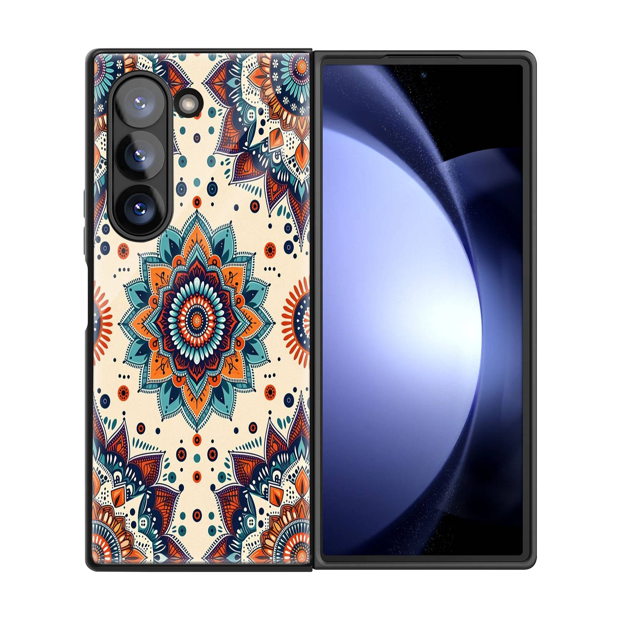 Mandala Harmony Samsung Z Fold Glass Case image 2