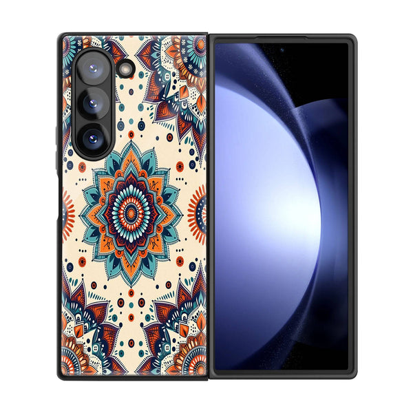 Mandala Harmony Samsung Z Fold Glass Case image 2