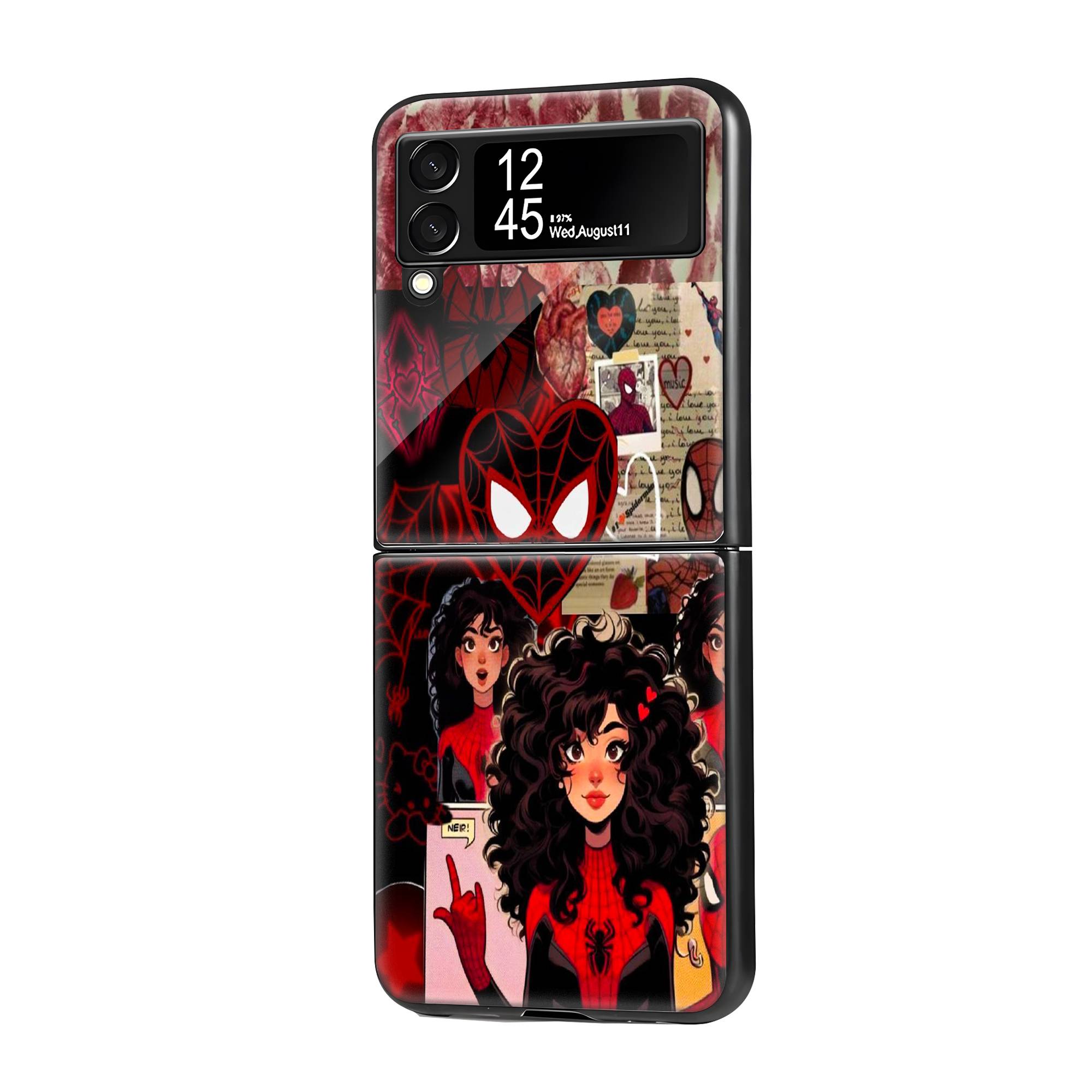 Spider Girl Samsung Z Flip Glass Case image 0
