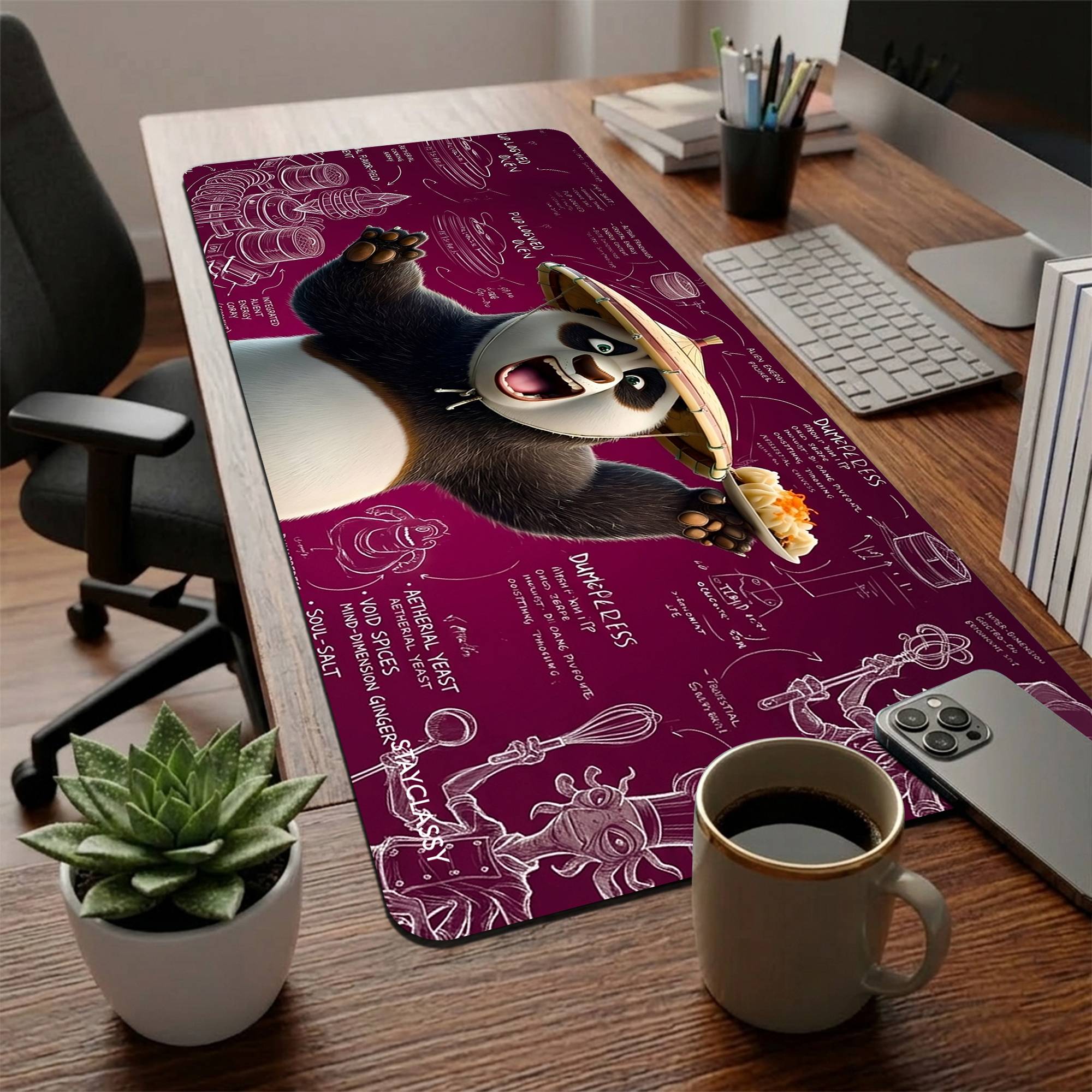 Foodie Panda Desk Mat image 1