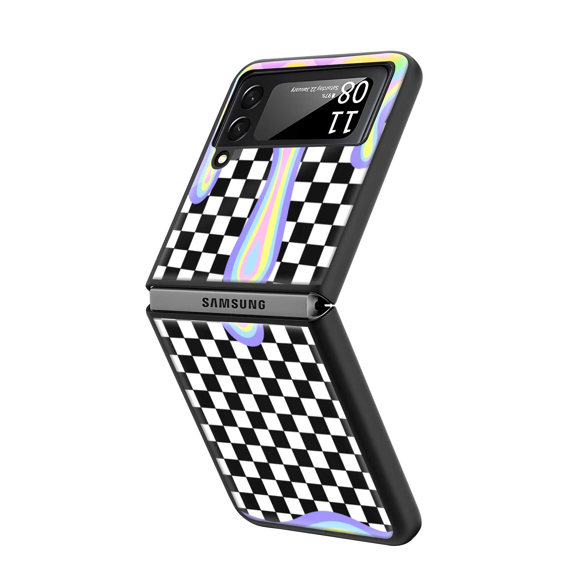 Vibrant Drip Samsung Z Flip Glass Case Secondary image