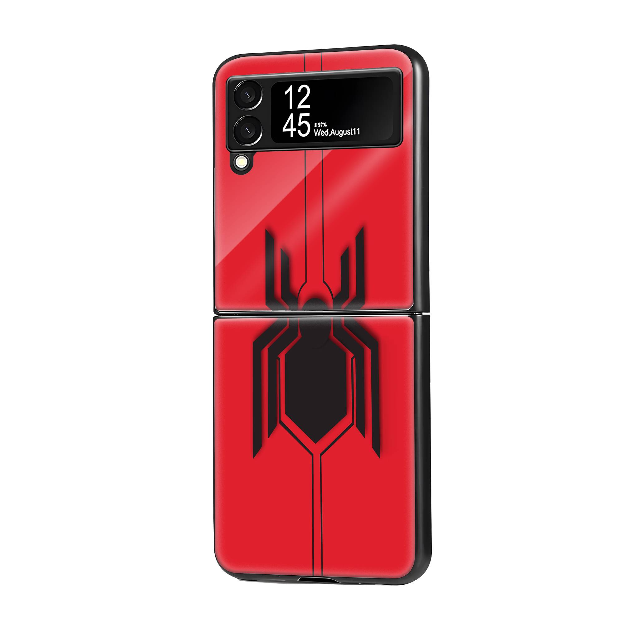 Spiderman Logo Samsung Z Flip Glass Case image 0 Main image