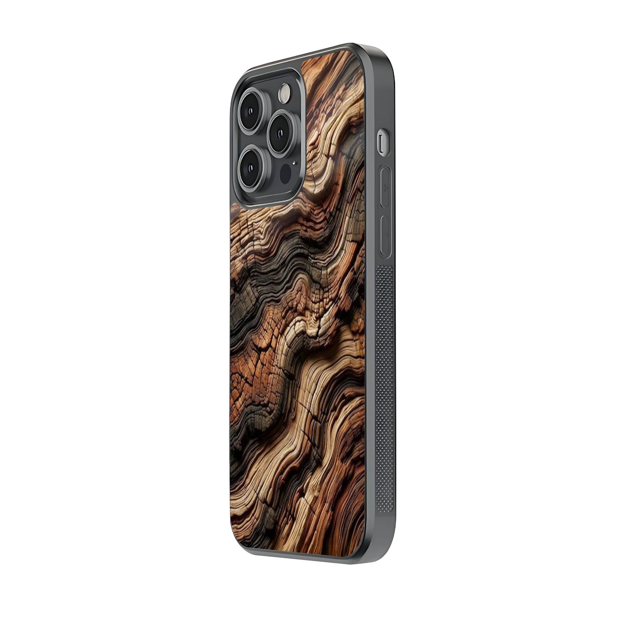 Wooden Texture Glass Case image 1