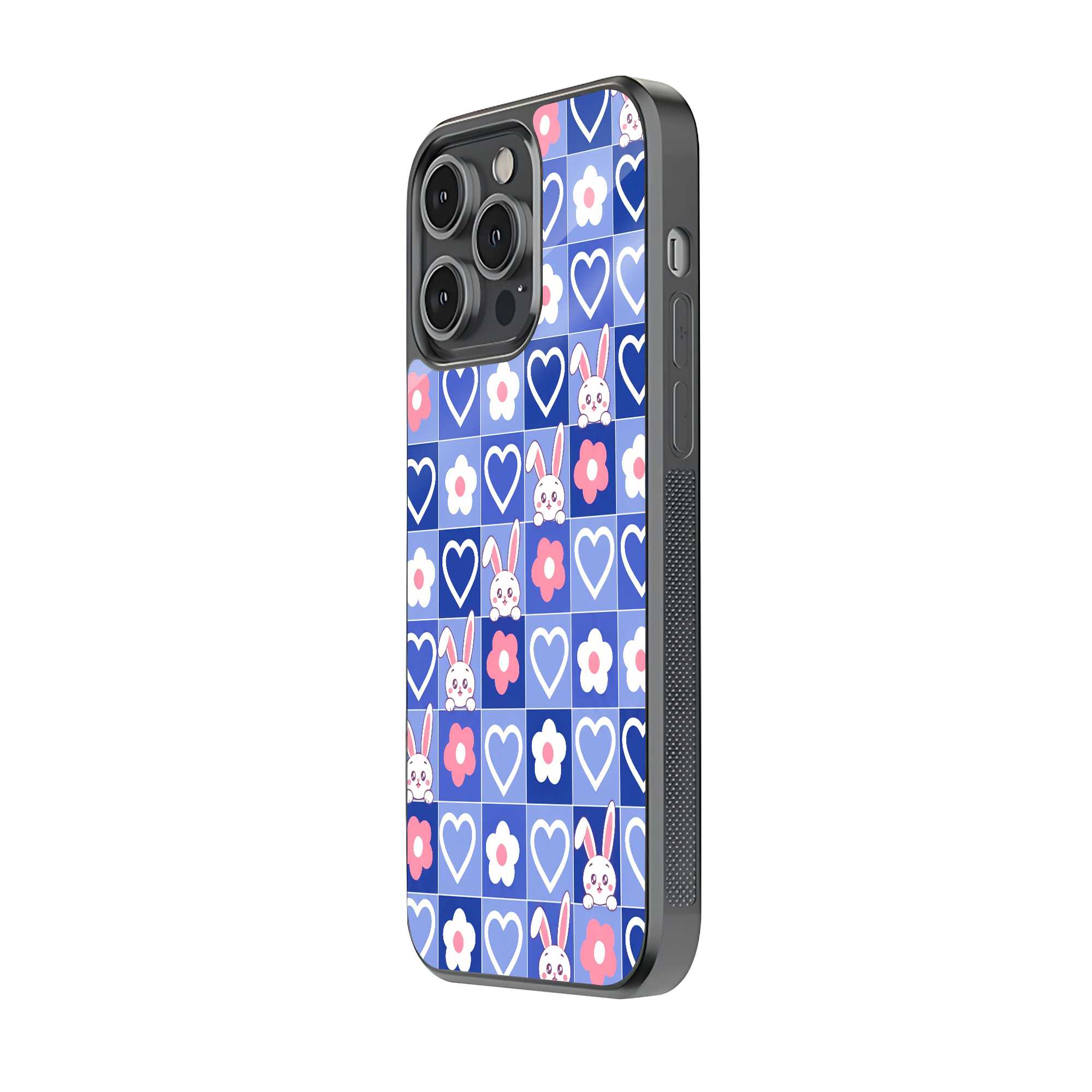 Kawaii Grid Glass Case image 1
