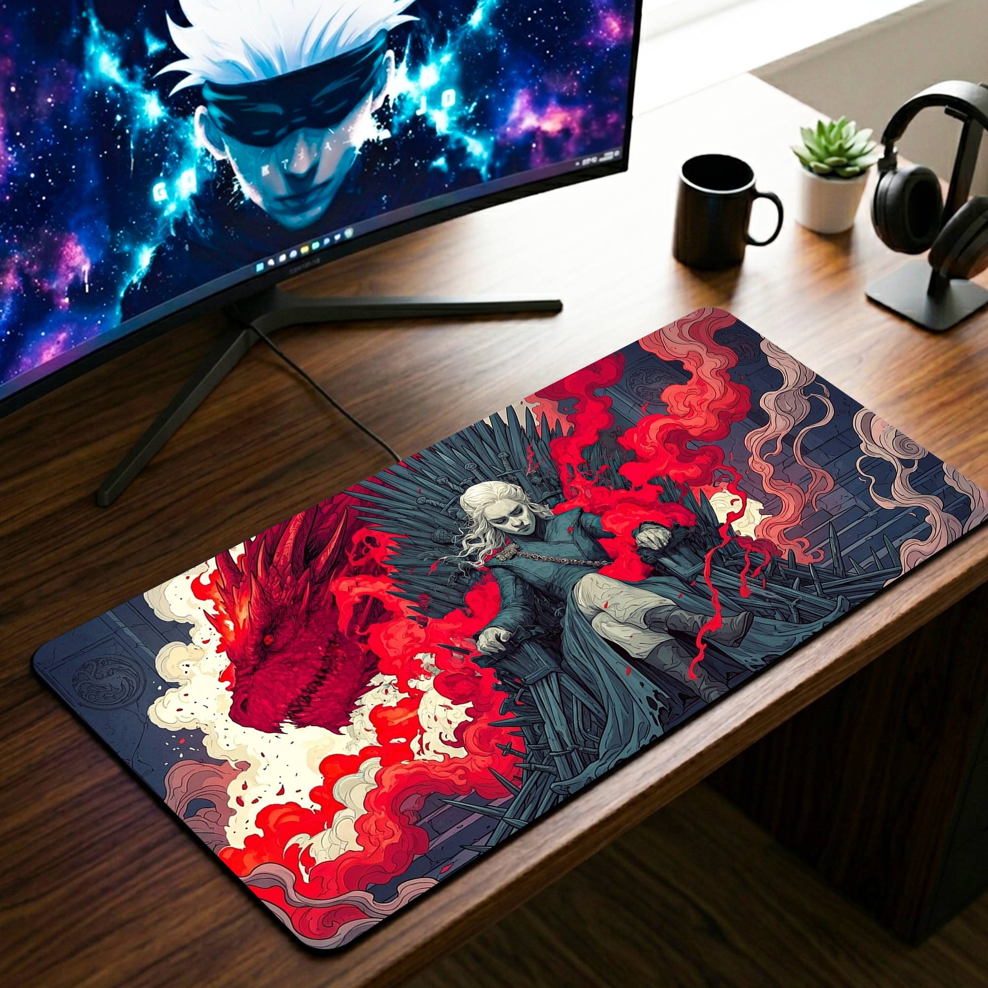 Daenerys Targaryen Desk Mat - 11 x 23 Inch image