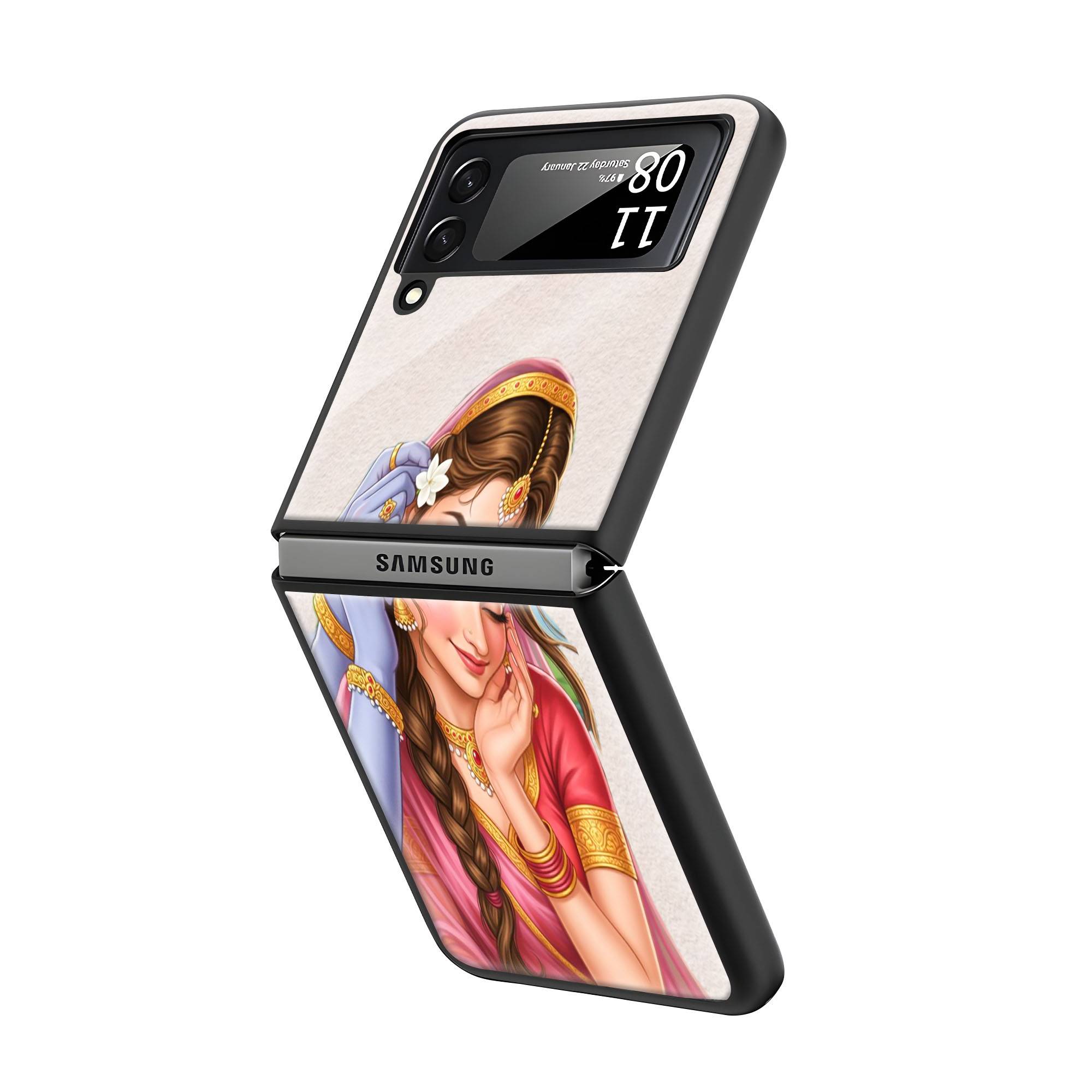 Prem Katha Samsung Z Flip Glass Case image 1