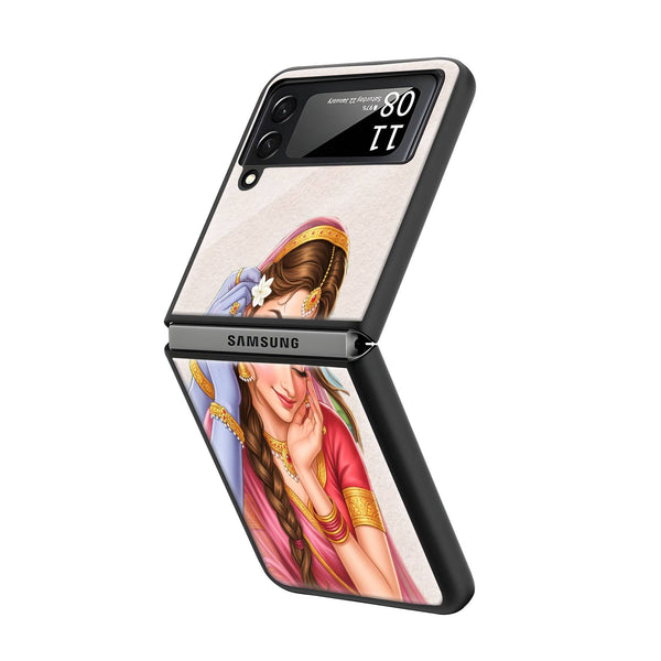 Prem Katha Samsung Z Flip Glass Case image 1
