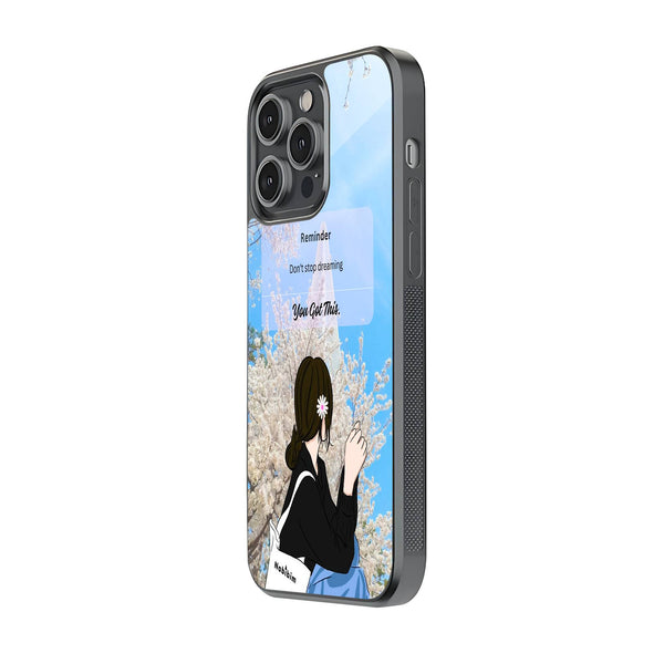 Don't Stop Dreaming Glass Case image 1