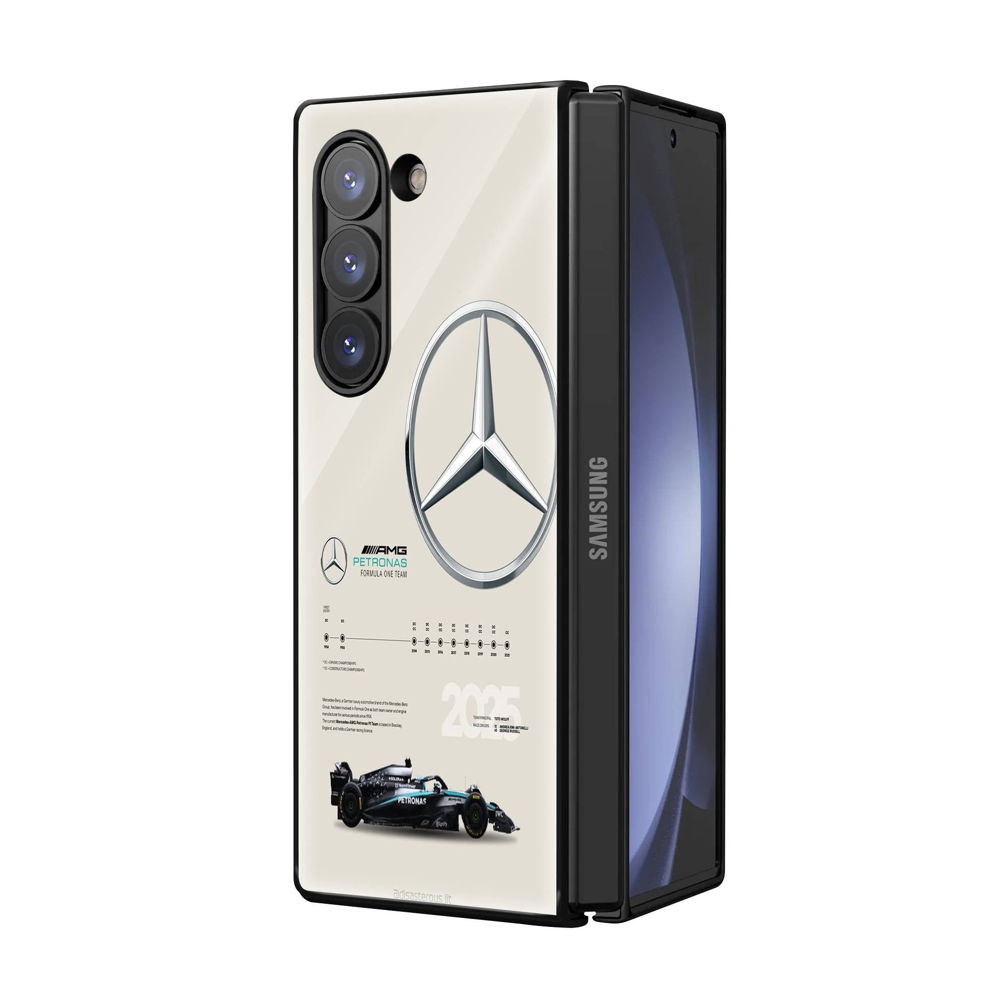 Mercedes F1 Samsung Z Fold Glass Case Secondary image