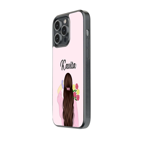 Pretty Girl Glass Name Case image 1