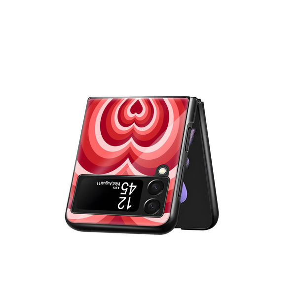 Red Choco Samsung Z Flip Glass Case image 2