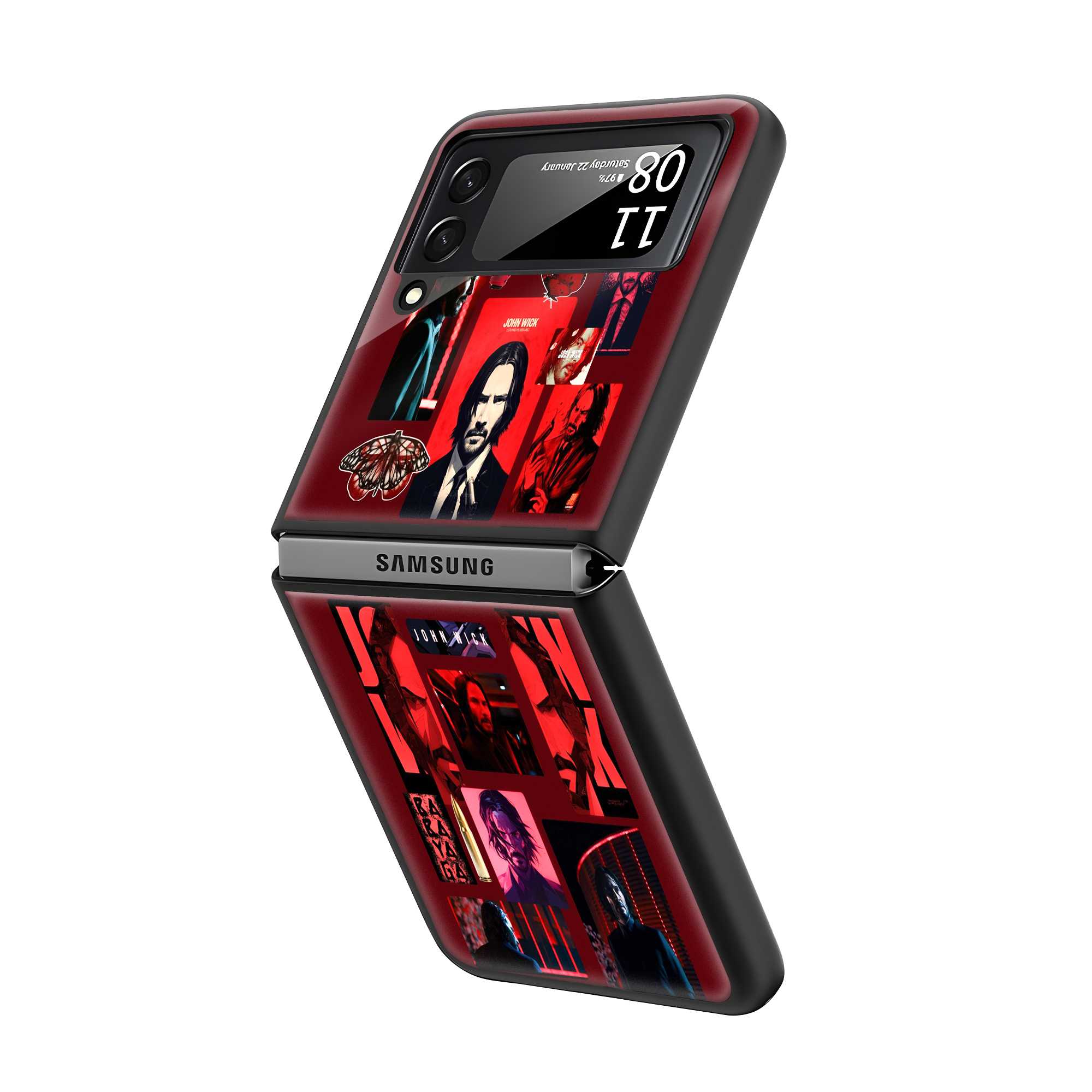 The Red Suit Samsung Z Flip Glass Case Secondary image