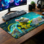 Futuristic Aircraft Desk Mat - 14 x 23 Inch image