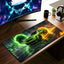 Green Dodge Desk Mat - 11 x 23 Inch image