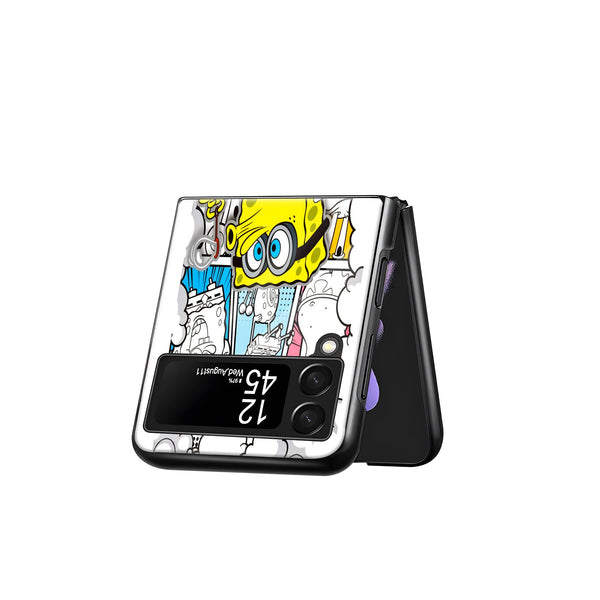 SpongeBob Samsung Z Flip Glass Case image 2