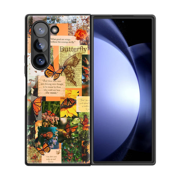 Butterfly Aesthetic Samsung Z Fold Glass Case image 2