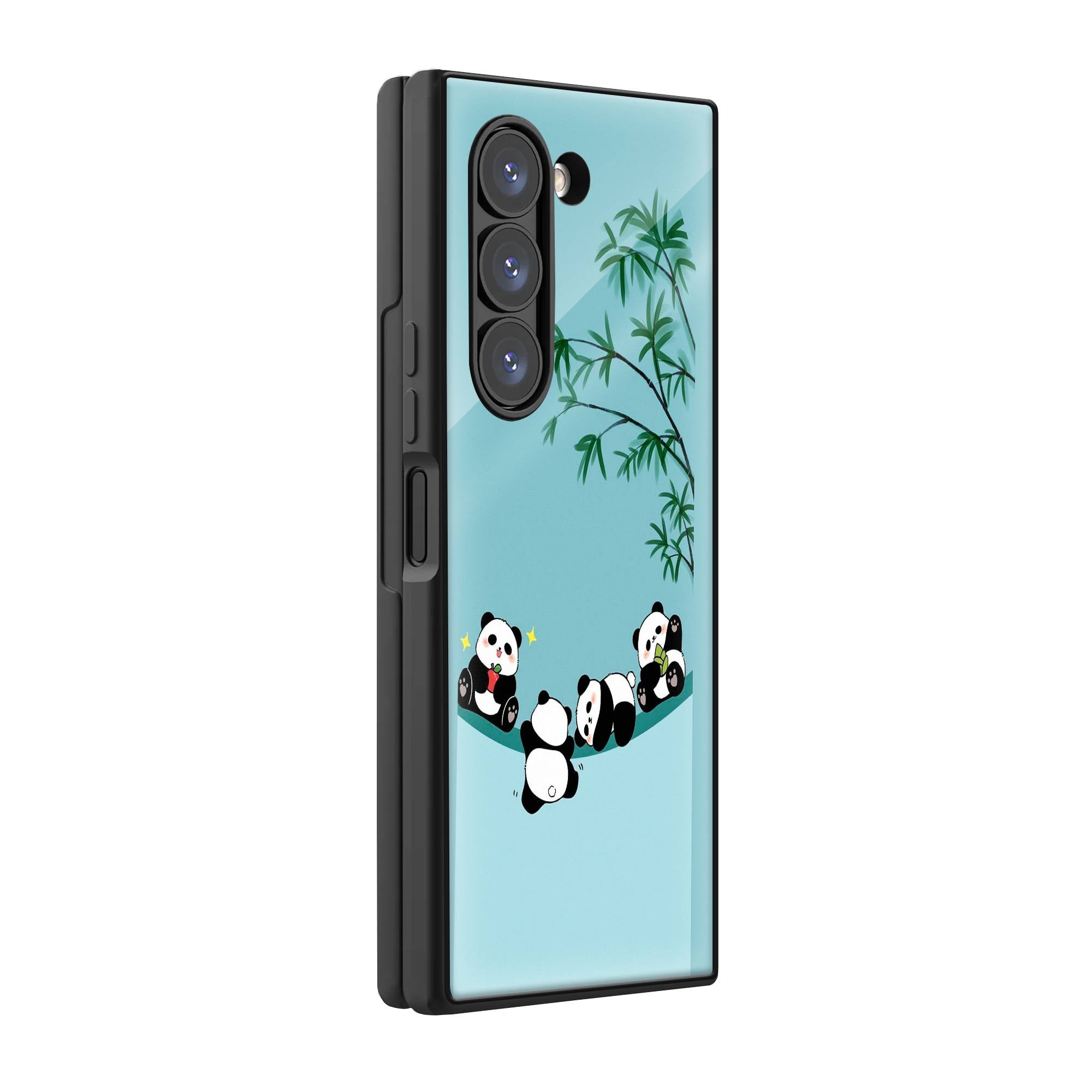 Baby Panda Samsung Z Fold Glass Case image 0 Main image