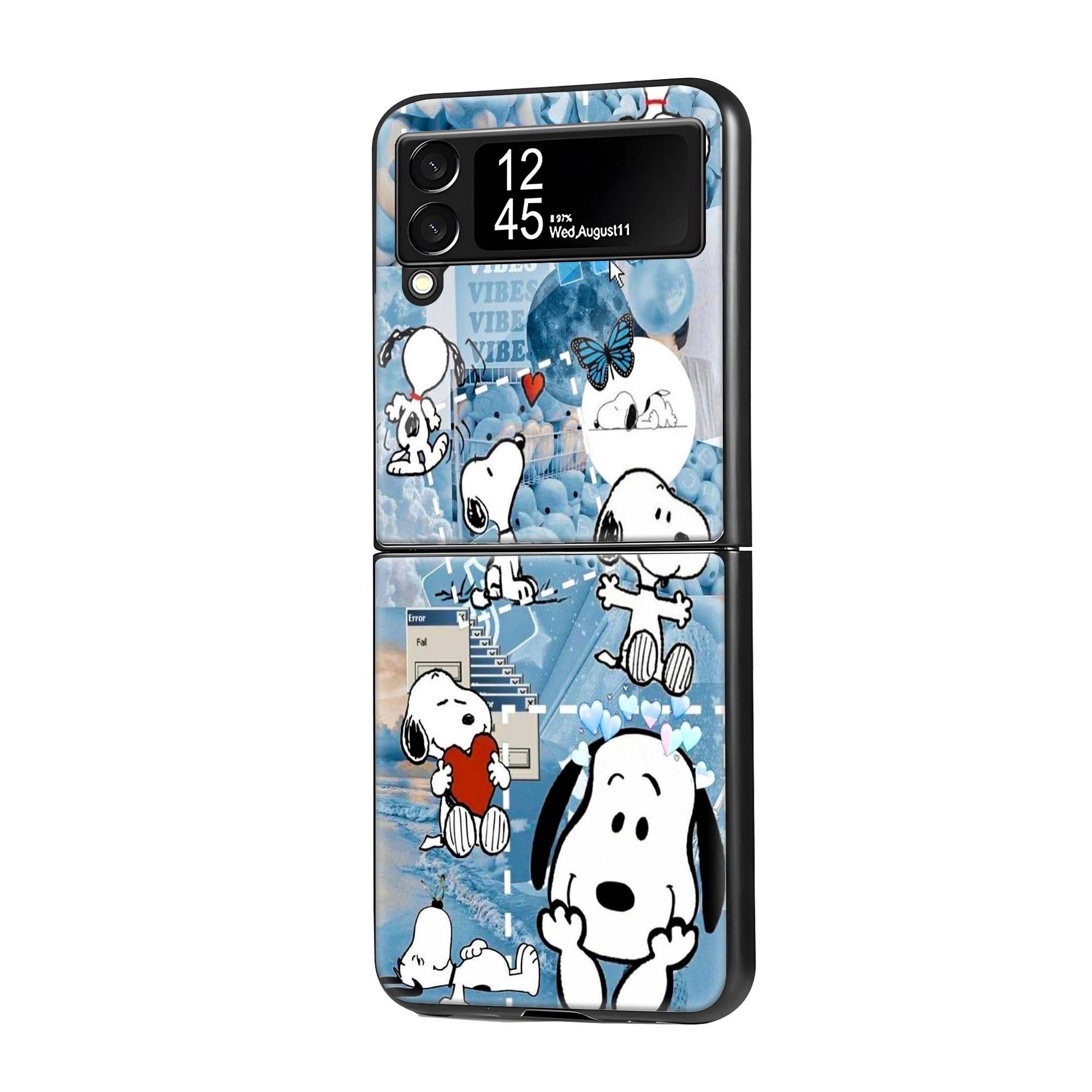 Snoopy Samsung Z Flip Glass Case image 0 Main image