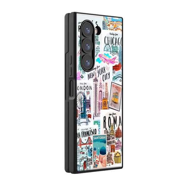 Wanderlust Vibes Samsung Z Fold Glass Case image 0