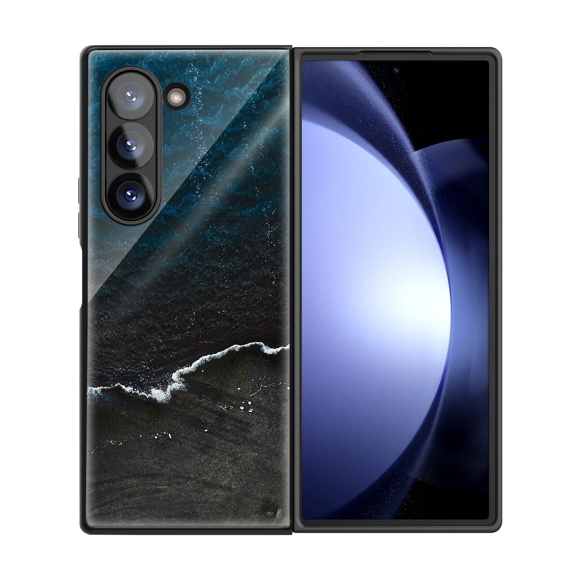 Beach Ocean Mood Samsung Z Fold Glass Case image 2