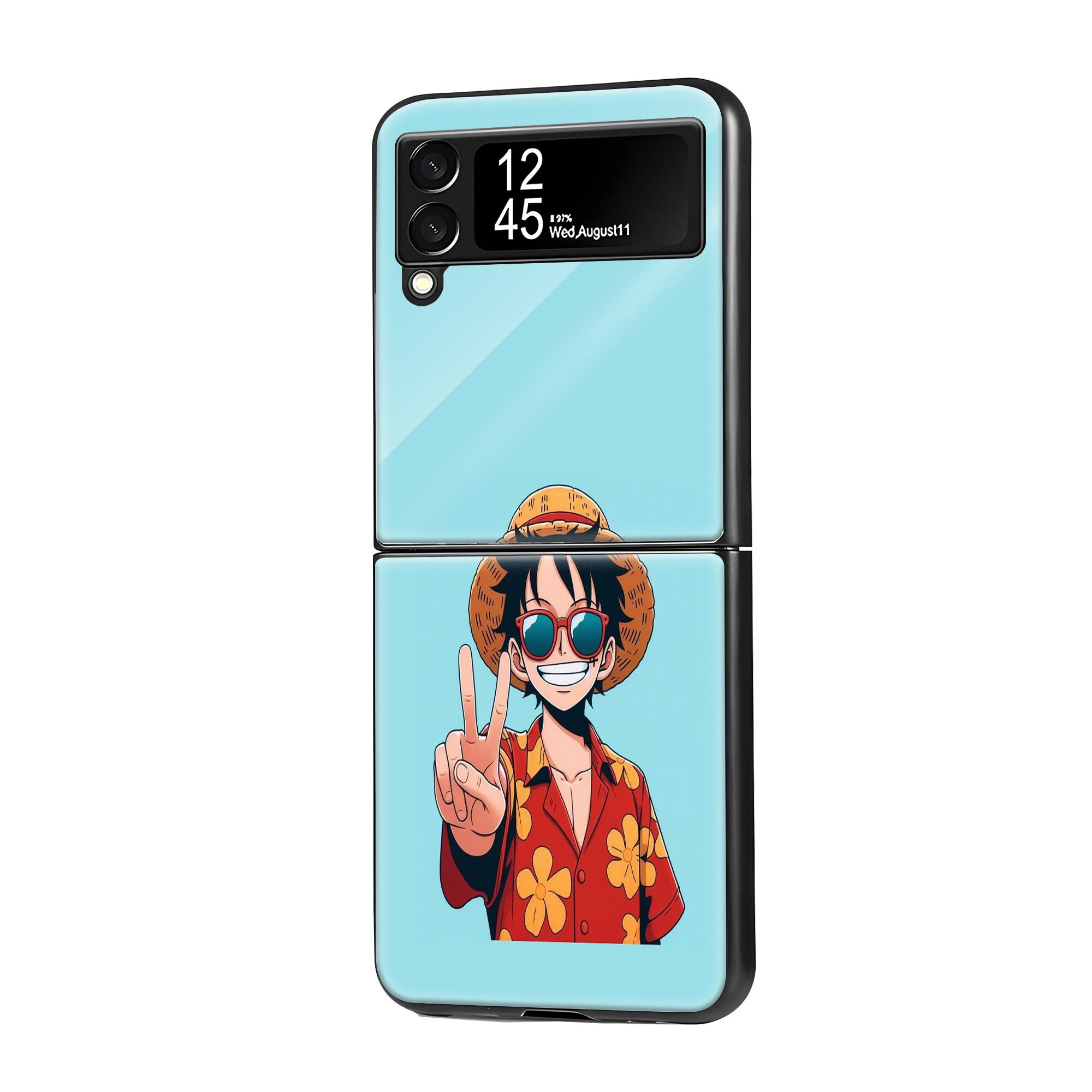 Manga Anime Samsung Z Flip Glass Case image 0 Main image